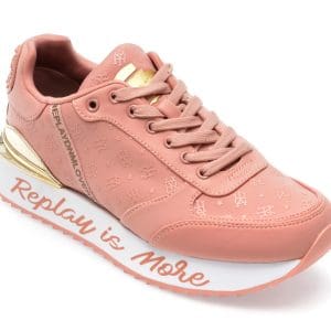 Pantofi REPLAY roz, WS6396T, din material textil