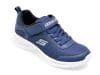 Pantofi SKECHERS bleumarin, DYNAMATIC, din piele ecologica