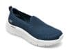 Pantofi SKECHERS bleumarin, GO WALK FLEX, din material textil