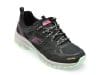 Pantofi SKECHERS negri, HILLCREST, din material textil
