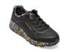 Pantofi SKECHERS negri, UNO LITE, din piele ecologica