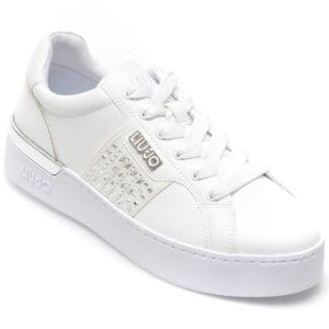 Pantofi sport LIU JO albi, SILV85, din piele ecologica