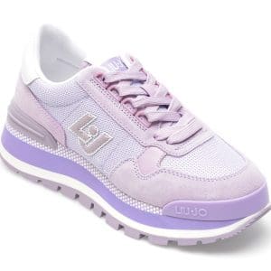 Pantofi sport LIU JO mov, AMAZI16, din material textil si piele intoarsa