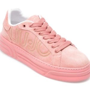 Pantofi sport LIU JO roz, CLEO09, din piele intoarsa