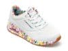 Pantofi sport SKECHERS albi, UNO, din piele ecologica