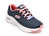 Pantofi sport SKECHERS bleumarin, ARCH FIT, din material textil