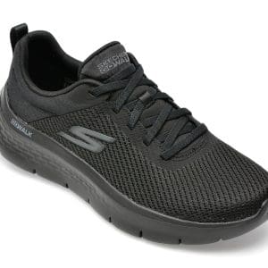 Pantofi sport SKECHERS negri, GO WALK FLEX, din material textil