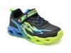 Pantofi sport SKECHERS negri, THERMO-FLASH, din material textil si piele ecologica