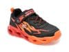 Pantofi sport SKECHERS negri, THERMO-FLASH, din material textil si piele ecologica