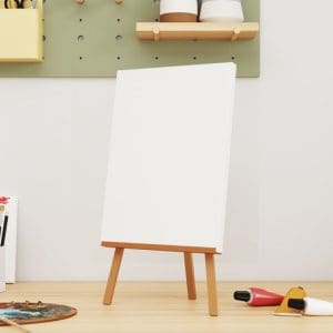 Pânze întinse, 12 buc., alb, țesătură și lemn masiv pin