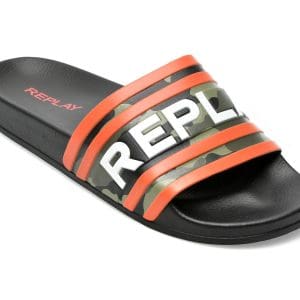 Papuci REPLAY kaki, MF1A39S, din pvc