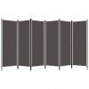 Paravan de cameră cu 6 panouri, antracit, 300 x 180 cm