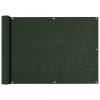 Paravan pentru balcon, verde închis, 75×600 ,HDPE