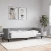 Pat de zi, gri deschis, 90×200 cm, material textil