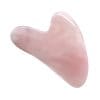Piatra Masaj Relaxare, Gua Sha, Cuart Roz, Forma Inima, Curbura adanca, 8cm