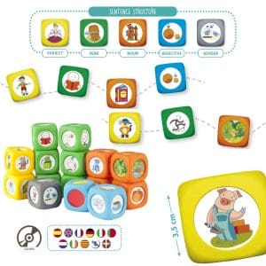 Set de 15 zaruri cu imagini pentru dezvoltarea limbajului – 6 povești clasice