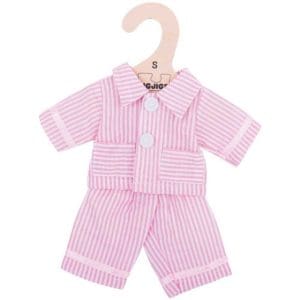 Pijamale roz pentru păpuși, 34 cm