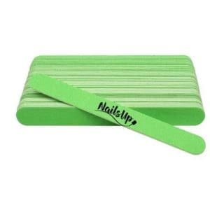 Pile unghii din Lemn, NailsUp,Granulatie fina, 50Buc/Set, Verde