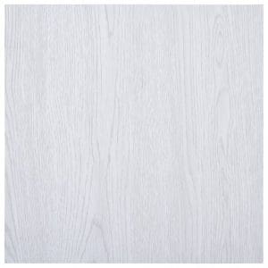 Plăci de pardoseală autoadezive, alb, 5,11 m² PVC