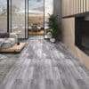 Plăci pardoseală autoadezive gri lemn mat 5,02 m² PVC 2 mm