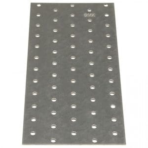 Plăci perforate, 20 buc., 2 mm, 240×100 mm, oțel galvanizat