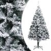 Pom de Crăciun artificial cu zăpadă, verde, 210 cm, PVC