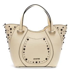 Poseta CROMIA bej, 5434, din piele naturala