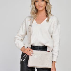 Poseta DESIGUAL alba, SAXP44, din piele ecologica