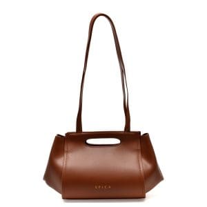 Poseta EPICA maro, 2021028, din piele naturala