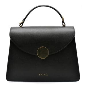 Poseta EPICA neagra, RINAM, din piele naturala