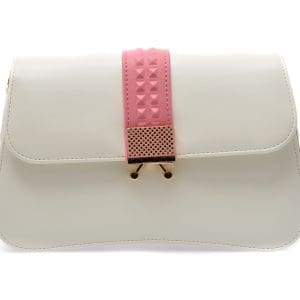 Poseta plic EPICA alba, VN655, din piele ecologica