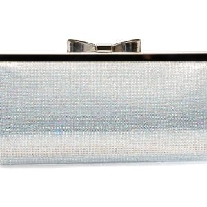 Poseta plic EPICA BY MENBUR argintie, 851950, din piele ecologica