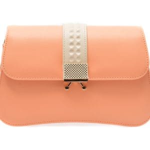 Poseta plic EPICA portocalie, VN655, din piele ecologica