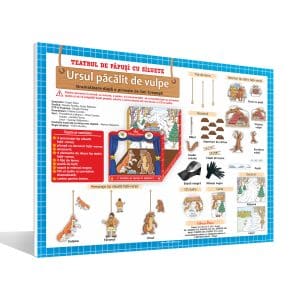 Povestea Ursul păcălit de vulpe – pentru Teatrul de păpuși cu siluete