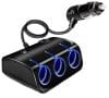 Priza Bricheta Auto Cu 3 Iesiri + 2 USB-uri Pentru Alimentare Dispozitive