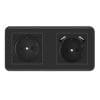 Priza Techstar® PCU2, Dubla, 2 x USB, 2.1 A, Culoare Negru, Policarbonat, 16A