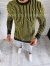 Pulover barbati gros slim fit gri inchis T3575 10-5.3