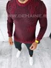 Pulover barbati gros slim fit grena T3636 I13-1