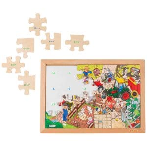 Puzzle cu 24 piese – Învață scăderea