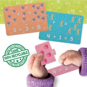 Puzzle educativ cu 64 piese – Primele operații matematice