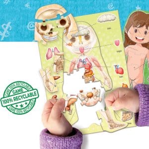 Puzzle educativ cu 99 piese – Corpul uman