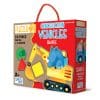 Puzzle în 2 piese – Vehicule de construcție. Forme