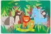 Puzzle cu 24 de piese în cutie metalică – Animale din junglă