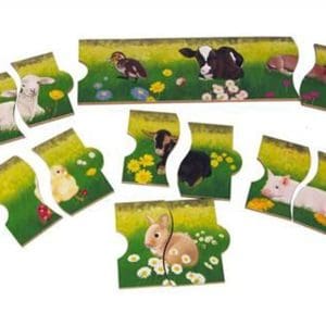 Puzzle nesfârșit – Animale la venirea primăverii 16 piese