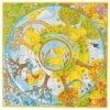 Puzzle circular cu 16 piese din lemn – Rățușca și anotimpurile