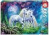 Puzzle cu 500 de piese – Unicorni în pădure