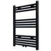 Radiator port-prosop încălzire centrală baie, drept, 500×764 mm, negru