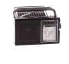 Radio Portabil FM/AM/SW, Bluetooth, USB/TF, Lanterna, Panou Solar, Antena Telescopica, Retro Style, Negru