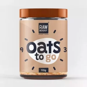 Oats To Go – White Chocolate – Mix cu Fulgi de Ovăz și Ciocolată Albă, 110g | Rawboost