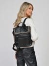 Rucsac DESIGUAL negru, SAKP33, din piele ecologica